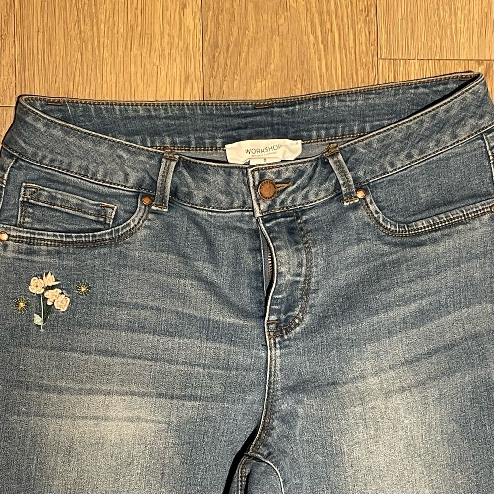 WORKSHOP embroidered jeans